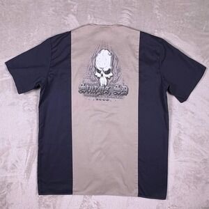 Dickies Sturgis 2008 Black Hills Rally Work Shirt XLarge Skull Graphic Biker Y2K